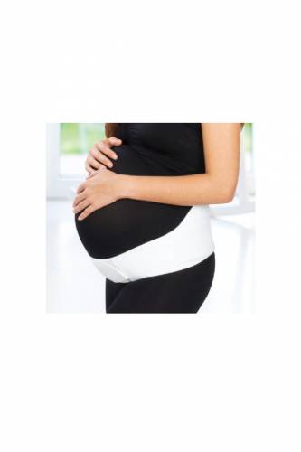 Centura abdominala pentru sustinere prenatala babyjem pregnancy (marime: l - culoare: alb)