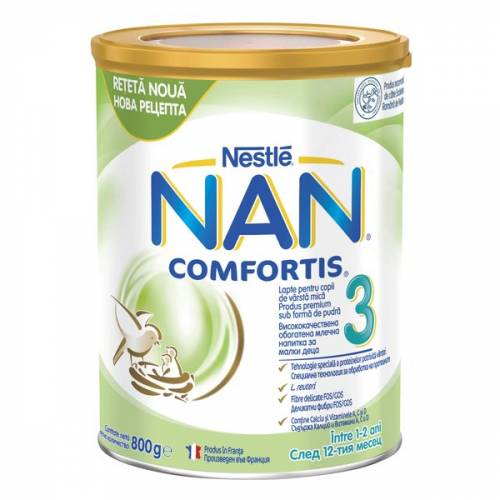 Lapte pentru copii de varsta mica Nestle NAN COMFORTIS 3 - intre 1-2 ani - 800g