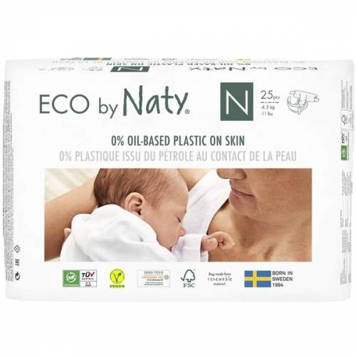 Scutece marimea 0 - 25buc - 0-45kg - ECO by Naty