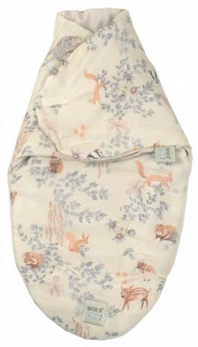 Sistem de infasare baby swaddle nature bamboo by amy din bambus - animalute