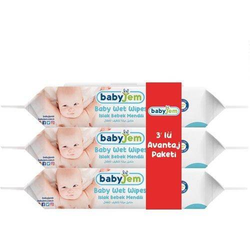Servetele umede babyjem - 3 pachete x 56 - 168 buc