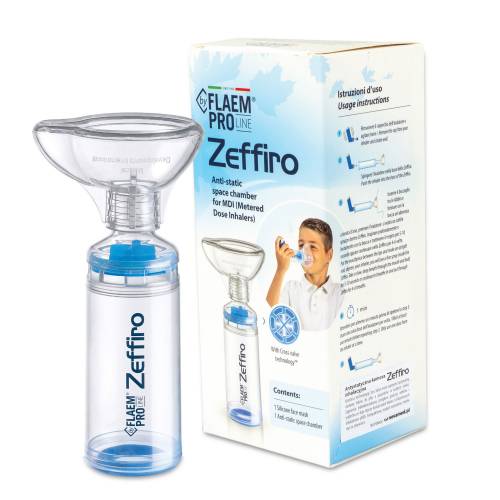 Camera inhalare FLAEM Pro Line Zeffiro SPC01 - Tehnologie Cross Valve - cu masca pediatrica