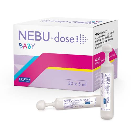 Solutie salina Solinea NEBU-dose Baby concentratie 15 % - 30 monodoze x 5 ml - pentru bebelusi si