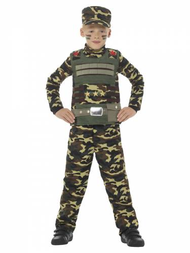 Costum soldat armata copii 5 - 7 ani / 128 cm