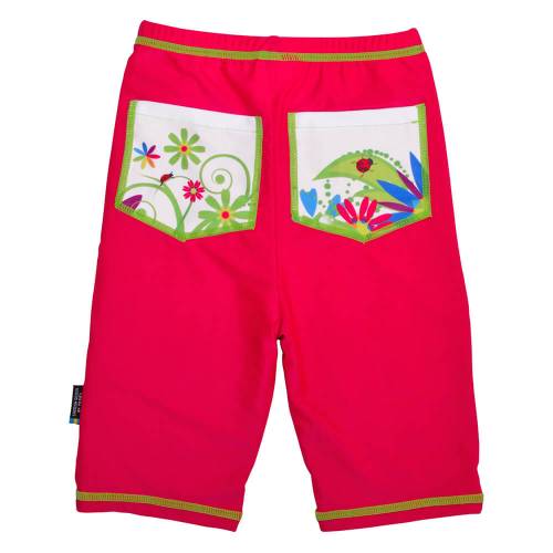 Pantaloni de baie Flowers marime 122-128 protectie UV Swimpy
