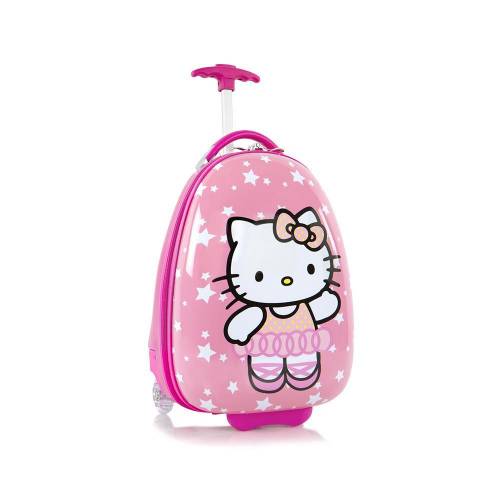 Troler calatorie ABS Copii - Fete - Hello Kitty - Roz - 46 cm