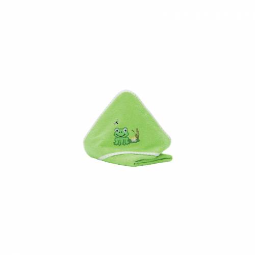 Prosop brodat Frog - green - 75x75 cm Fillikid