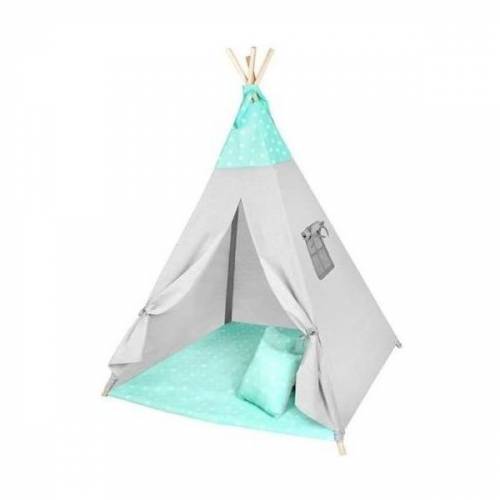 Cort copii XXL Teepee - Cort - Covoras - 3 Perne Iso Trade MY17243