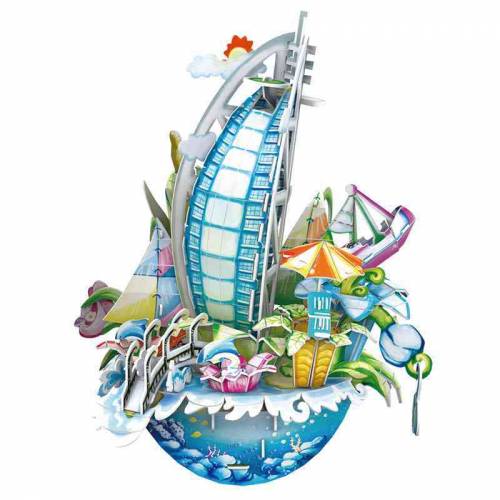 City Scape Dubai - Puzzle 3D - 57 de piese