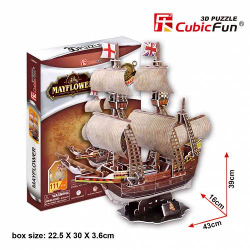 Corabia Mayflower - Puzzle 3D - 111 piese
