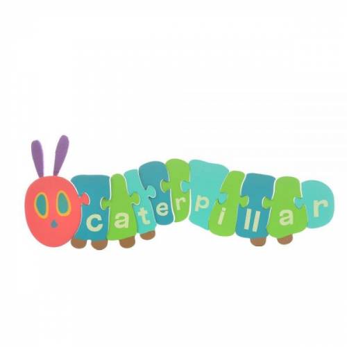 Joc puzzle din lemn the very hungry caterpillar 48 cm