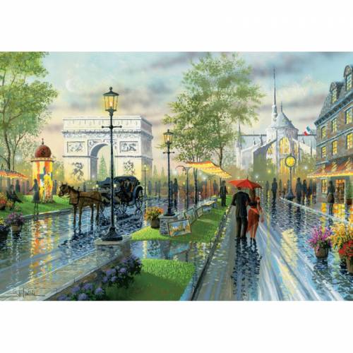 Puzzle 1000 piese - Spring Walk - Paris-Ken Shotwell