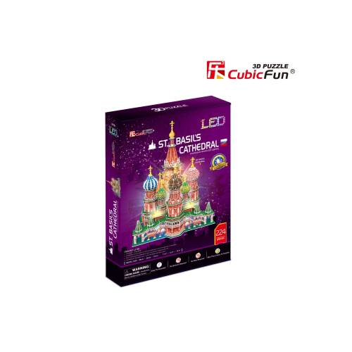 Puzzle 3d led catedrala st basil 224 piese