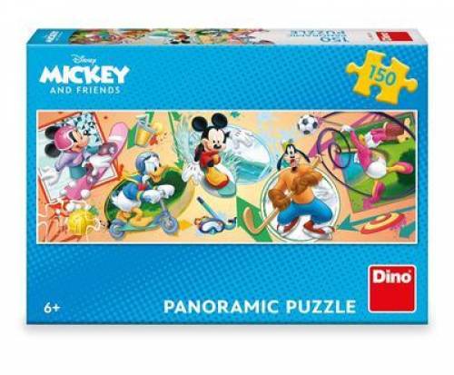 Puzzle - Mickey si prietenii la ora de sport (150 piese)