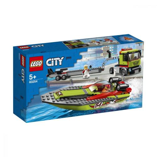 Lego city transportor de barca de curse 60254
