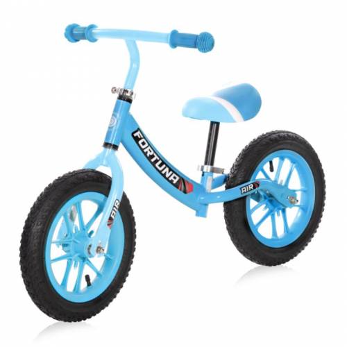 Bicicleta de echilibru - fortuna air - 2-5 ani - 12 inch - anvelope cu camera - jante cu leduri - light & dark blue