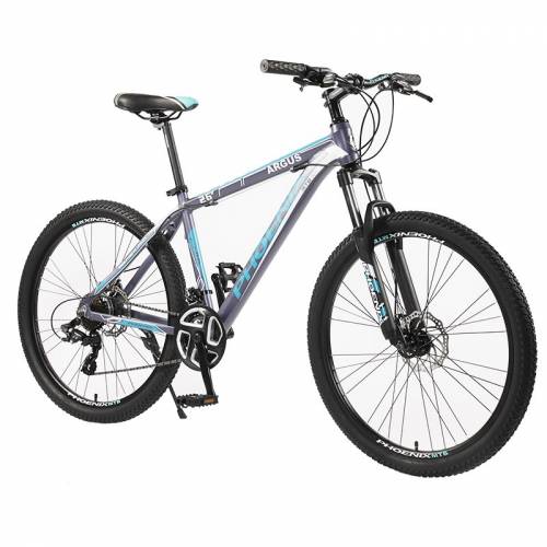 Bicicleta mountain bike - cadru aluminiu - roti 26 inch - 21 viteze - schimbator shimano - suspensii pe furca - frane pe disc - phoenix