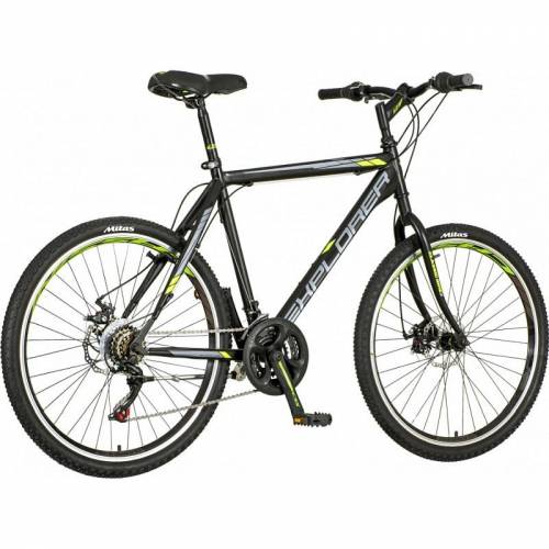 Bicicleta mtb 26 inch hardtail - cadru otel - 18 viteze shimano - frane pe disc - explorer classic