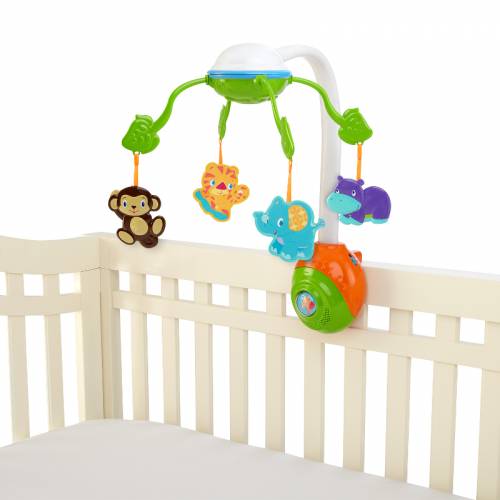 Bright Starts-8352-carusel Soothing Safari 2 In 1 Mobile