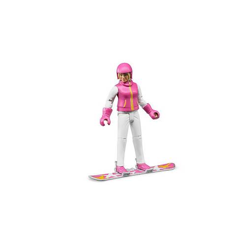 Bruder - figurina femeie cu snowboard