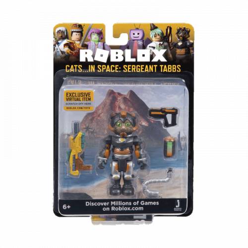 Figurina blister roblox celebrity - cats in space: sergeant tabbs