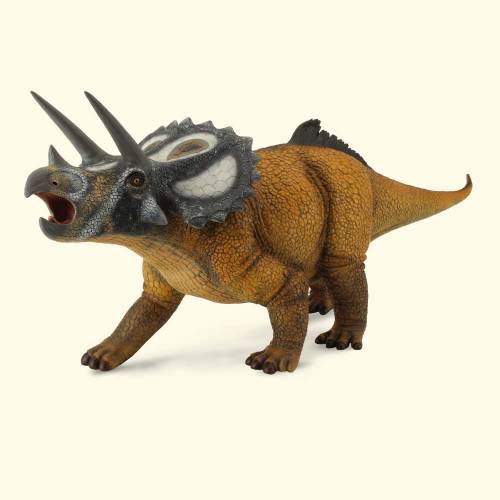 Figurina dinozaur Triceratops pictata manual scara 1:15 Collecta