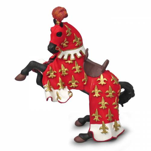 Papo figurina calul printului filip rosu