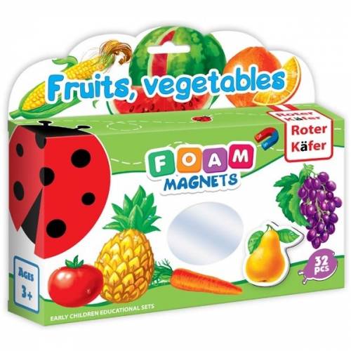 Joc educativ Lumea in Magneti - Fructe si legume Roter Kafer RK2101-04
