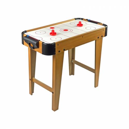 Joc masa de air hockey din lemn - pentru copii - 73x38x62 cm - leantoys - 9449