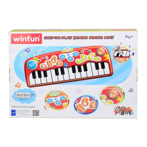 Jucarie interactiva pentru copii - covor muzical cu 24 taste - winfun - 2508