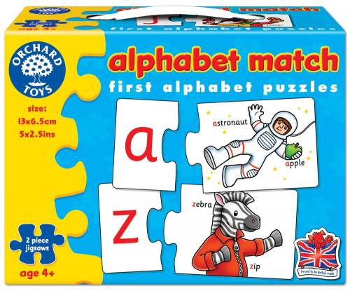 Joc Educativ - Puzzle In Limba Engleza Invata Alfabetul Prin Asociere Alphabet Match