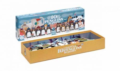 Puzzle progresiv 1 - 2 - 310 pinguini londji