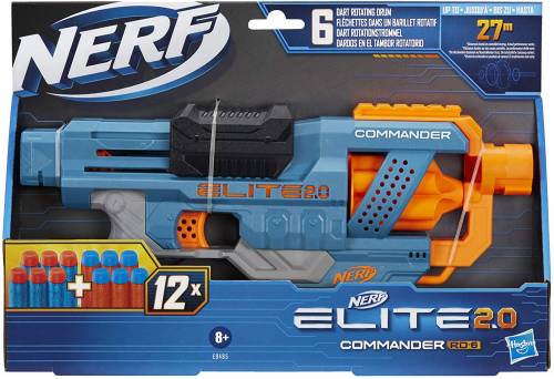Nerf blaster 20 elite commander rd-6