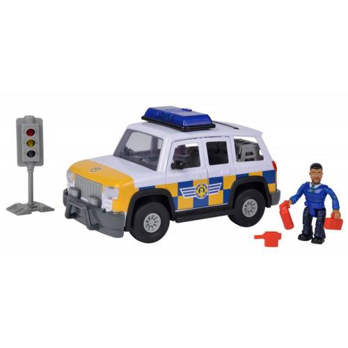 Masina de politie Simba Fireman Sam - Sam Police Car cu figurina si accesorii