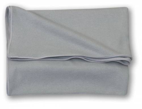 Amy - paturica pure tricotata din bumbac - 110x72 cm - gri