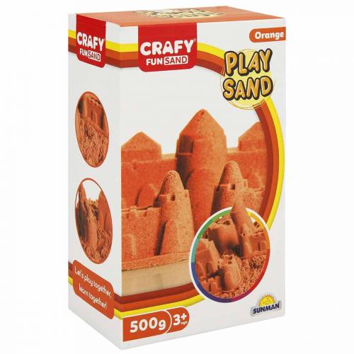 Nisip kinetic Fun Sand 500 gr culoare Orange