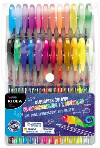 Set 24 pixuri colorate fosforescente kidea