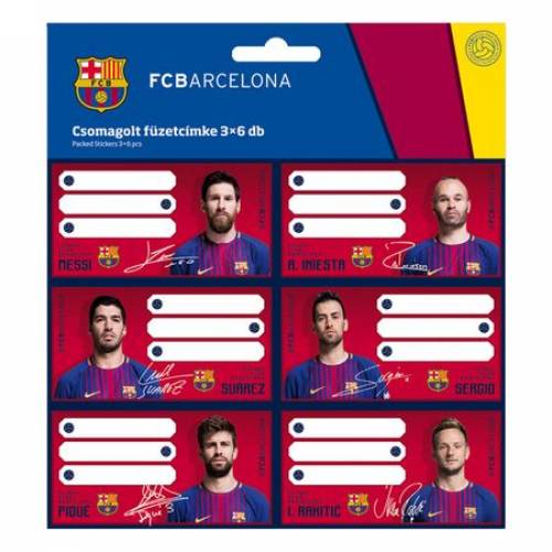 Set etichete fc barcelona