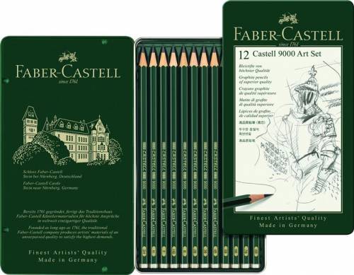 Set Arta 12 Creione Grafit Castell 9000 Faber-castell